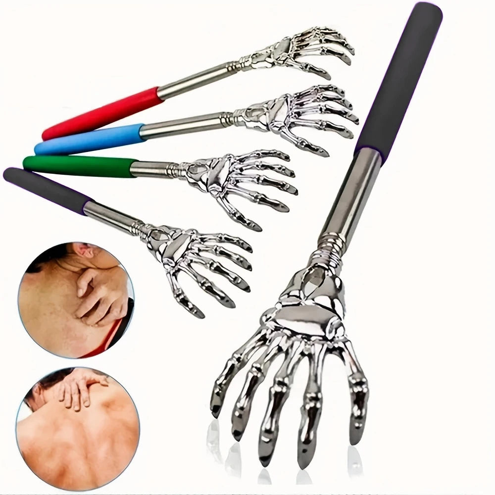 Portable Extendable Back Scratcher Stainless Steel Telescoping Back Scratcher for Both Human and Pets Extendable Back Massager