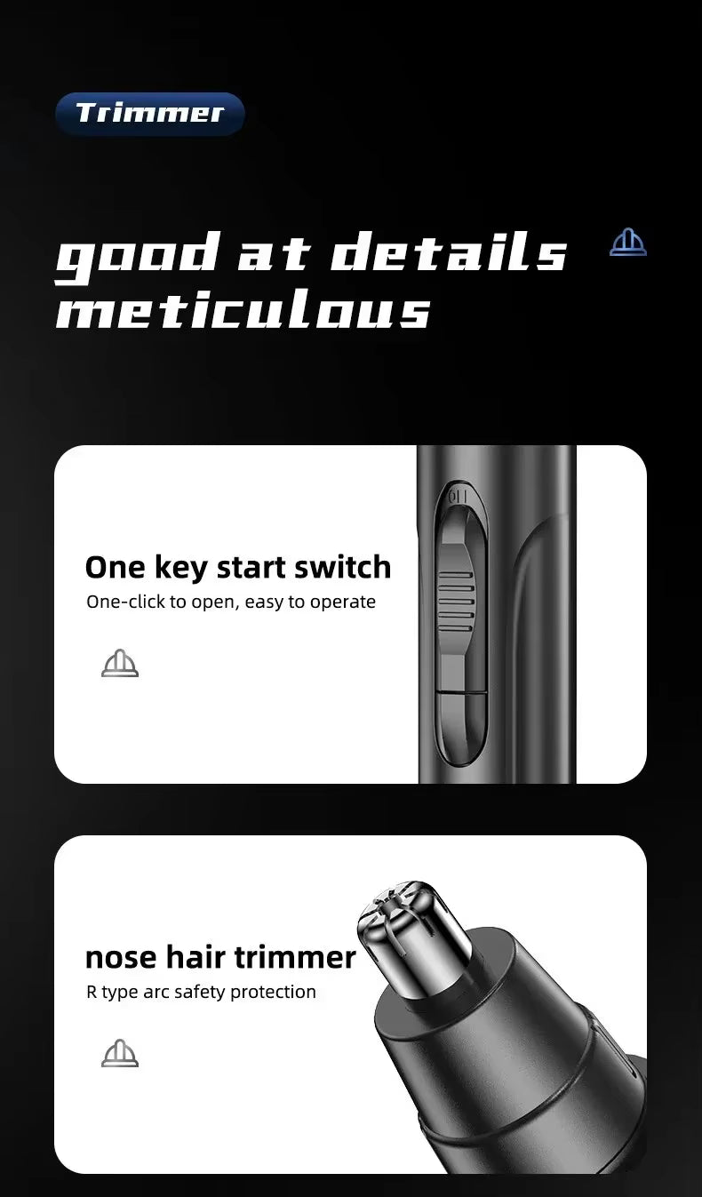 Absolute Black Electric Nose Hair Trimmer Ear and Nose Hair Trimmer Professional Painless Nose Hair Trimmer For Men And Women